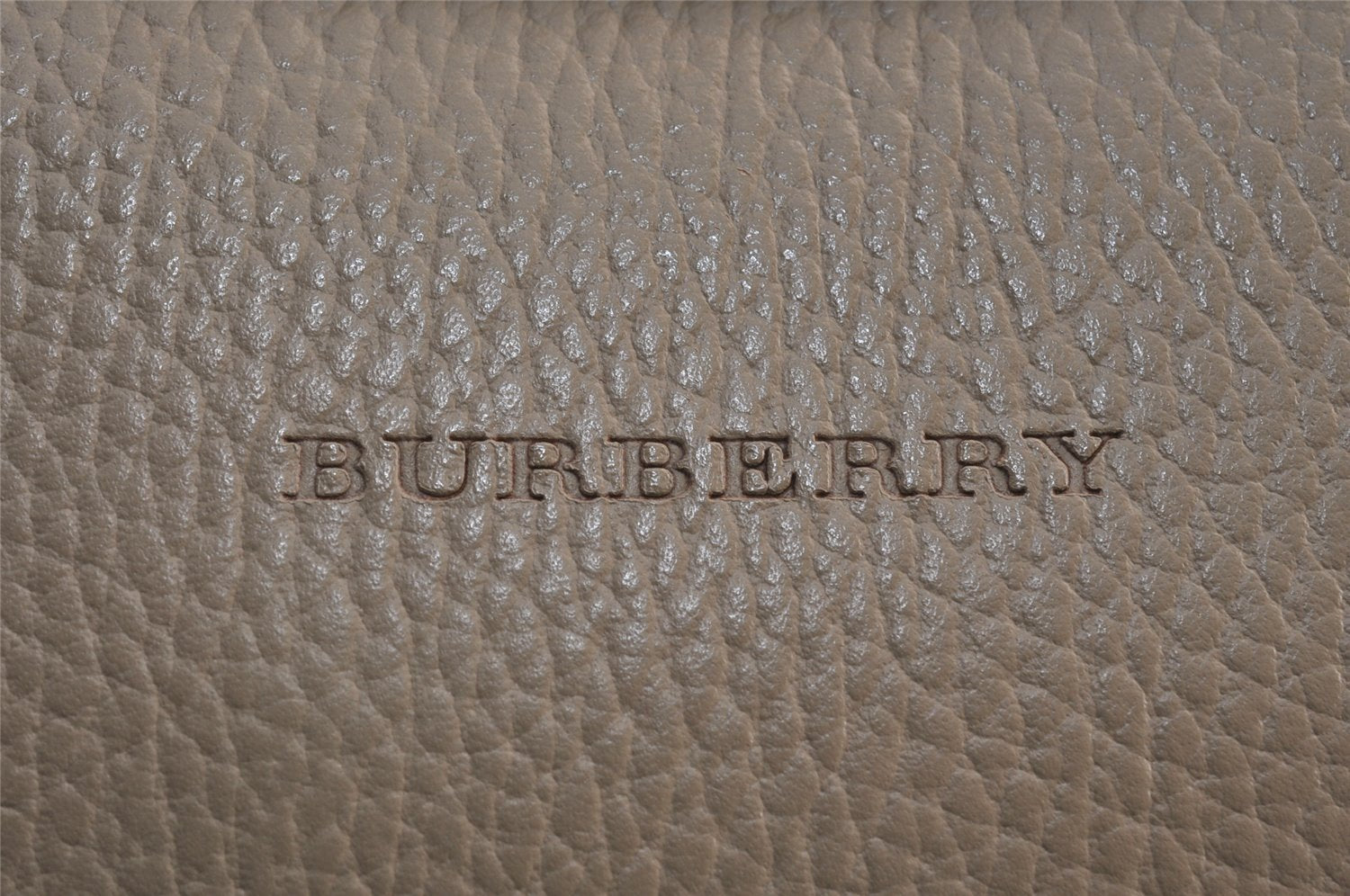 Authentic BURBERRY Vintage Leather Shoulder Hand Bag Purse Beige 1093K