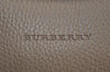 Authentic BURBERRY Vintage Leather Shoulder Hand Bag Purse Beige 1093K