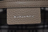 Authentic BURBERRY Vintage Leather Shoulder Hand Bag Purse Beige 1093K