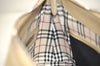 Authentic BURBERRY Vintage Leather Shoulder Hand Bag Purse Beige 1093K
