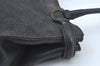 Authentic GUCCI Horsebit Shoulder Tote Bag GG Canvas Leather 101971 Black 1094J