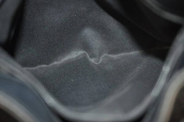 Authentic GUCCI Horsebit Shoulder Tote Bag GG Canvas Leather 101971 Black 1094J