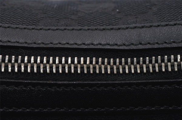 Authentic GUCCI Shoulder Hand Bag Purse GG Canvas Leather 0013812 Black 1094K