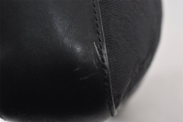 Authentic GUCCI Shoulder Hand Bag Purse GG Canvas Leather 0013812 Black 1094K