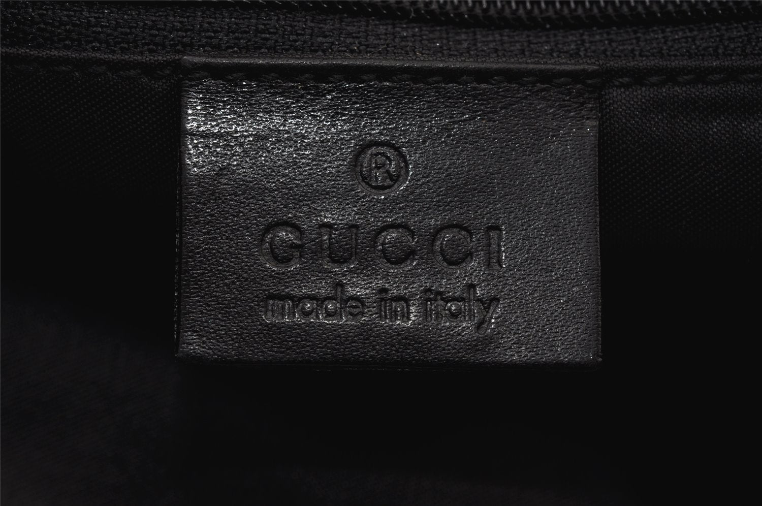 Authentic GUCCI Shoulder Hand Bag Purse GG Canvas Leather 0013812 Black 1094K