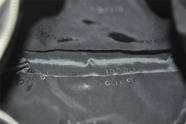 Authentic GUCCI Shoulder Hand Bag Purse GG Canvas Leather 0013812 Black 1094K