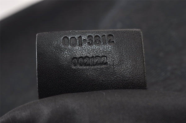 Authentic GUCCI Shoulder Hand Bag Purse GG Canvas Leather 0013812 Black 1094K