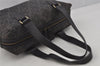 Authentic Chloe Vintage Hand Boston Bag Purse Canvas Leather Black 1095J