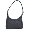 Authentic GUCCI Shoulder Hand Bag Purse GG Canvas Leather 0013812 Black 1096J