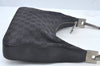 Authentic GUCCI Shoulder Hand Bag Purse GG Canvas Leather 0013812 Black 1096J