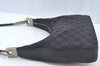 Authentic GUCCI Shoulder Hand Bag Purse GG Canvas Leather 0013812 Black 1096J