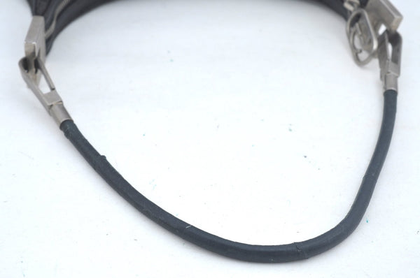 Authentic GUCCI Shoulder Hand Bag Purse GG Canvas Leather 0013812 Black 1096J