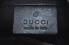 Authentic GUCCI Shoulder Hand Bag Purse GG Canvas Leather 0013812 Black 1096J