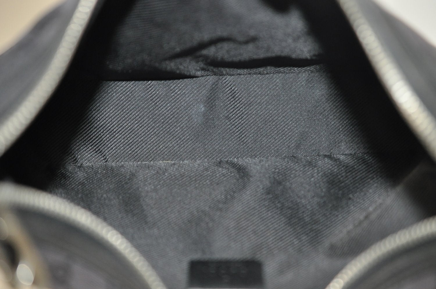 Authentic GUCCI Shoulder Hand Bag Purse GG Canvas Leather 0013812 Black 1096J