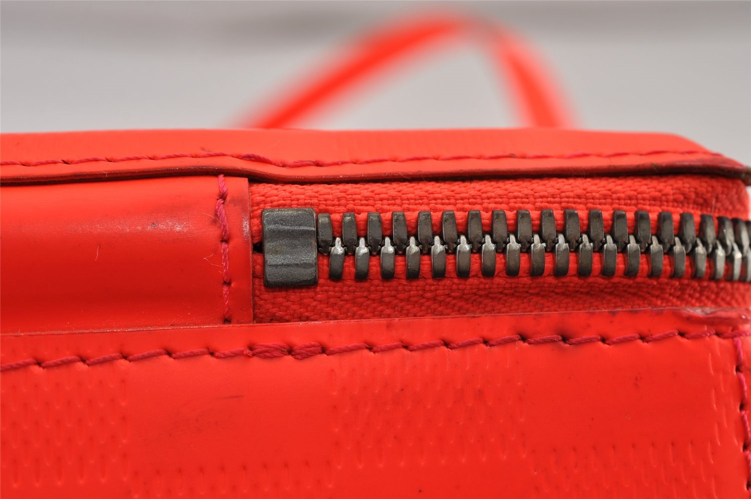 Authentic Louis Vuitton Damier Glace Blues 2Way Shoulder Hand Bag Orange 1096K