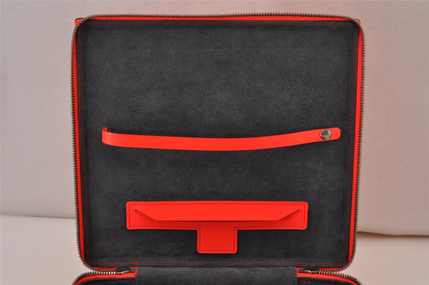 Authentic Louis Vuitton Damier Glace Blues 2Way Shoulder Hand Bag Orange 1096K