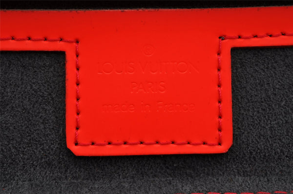 Authentic Louis Vuitton Damier Glace Blues 2Way Shoulder Hand Bag Orange 1096K