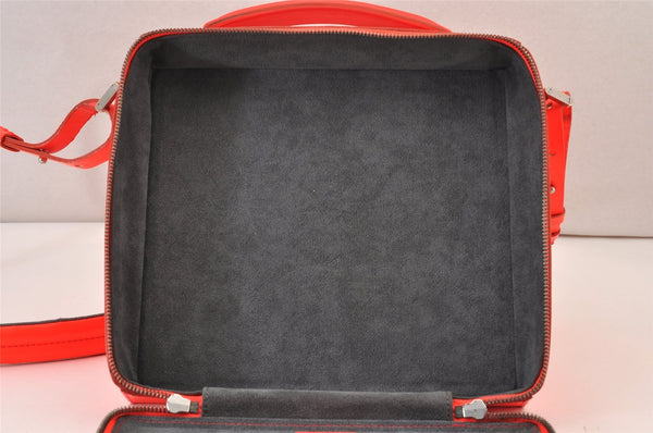 Authentic Louis Vuitton Damier Glace Blues 2Way Shoulder Hand Bag Orange 1096K