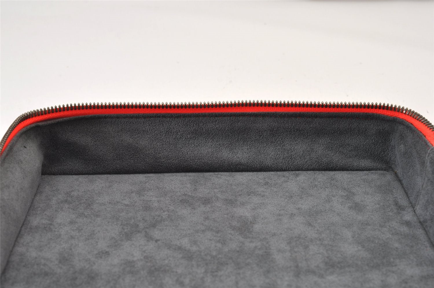 Authentic Louis Vuitton Damier Glace Blues 2Way Shoulder Hand Bag Orange 1096K