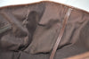 Auth GUCCI Web Sherry Line Tote Bag GG Canvas Leather 145758 Brown Junk 1097I