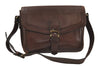 Authentic YVES SAINT LAURENT Vintage Shoulder Bag Purse Leather Brown 1097J