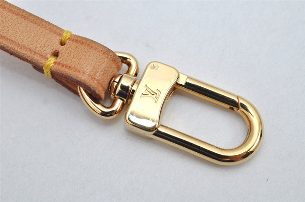 Auth Louis Vuitton Leather Strap For Pochette Accessoires Beige 13.8" LV 1097K