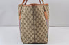 Auth GUCCI Jolie Sherry Line Tote Bag GG Canvas Enamel 211970 Brown Junk 1098K