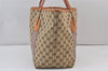 Auth GUCCI Jolie Sherry Line Tote Bag GG Canvas Enamel 211970 Brown Junk 1098K