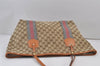 Auth GUCCI Jolie Sherry Line Tote Bag GG Canvas Enamel 211970 Brown Junk 1098K