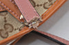 Auth GUCCI Jolie Sherry Line Tote Bag GG Canvas Enamel 211970 Brown Junk 1098K