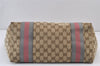 Auth GUCCI Jolie Sherry Line Tote Bag GG Canvas Enamel 211970 Brown Junk 1098K