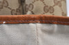 Auth GUCCI Jolie Sherry Line Tote Bag GG Canvas Enamel 211970 Brown Junk 1098K