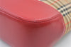 Authentic BURBERRY Vintage Nova Check Canvas Leather Hand Tote Bag Beige 1101K