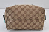 Authentic GUCCI Vintage Hand Bag Purse GG Canvas Leather 124542 Brown 1102K