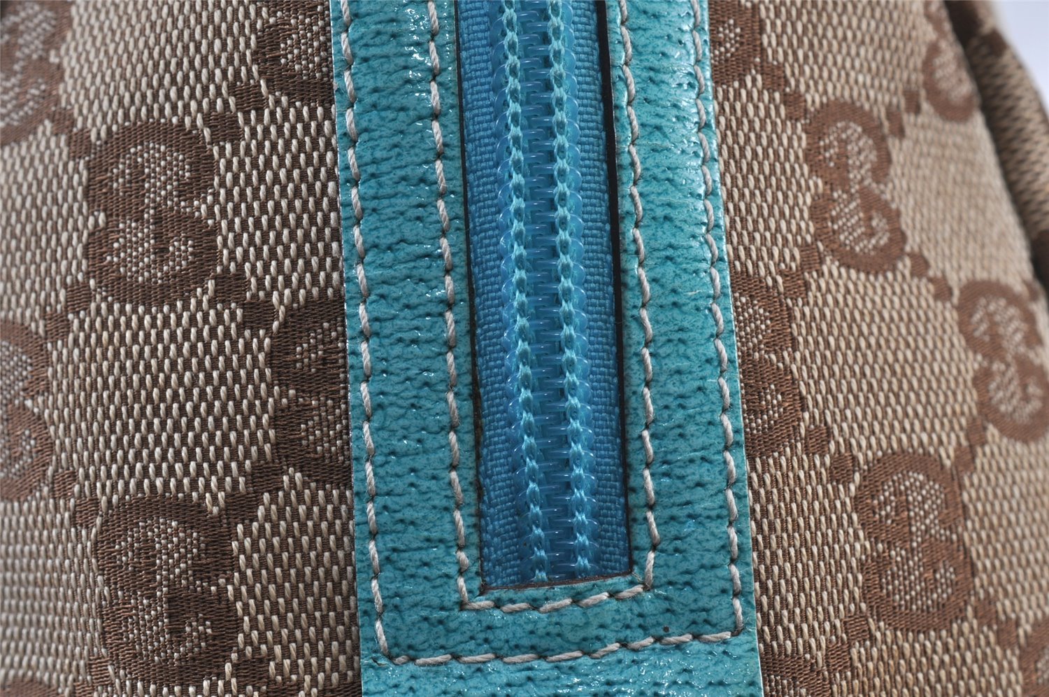 Authentic GUCCI Vintage Hand Bag Purse GG Canvas Leather 124542 Brown 1102K