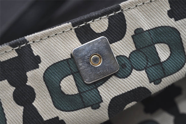 Authentic GUCCI Guccissima Abbey Shoulder Tote Bag GG Leather 141472 Black 1104I