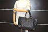 Authentic GUCCI Guccissima Abbey Shoulder Tote Bag GG Leather 141472 Black 1104I