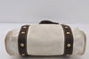 Authentic Louis Vuitton Antigua Cabas MM Tote Bag White Brown M40036 LV 1105J