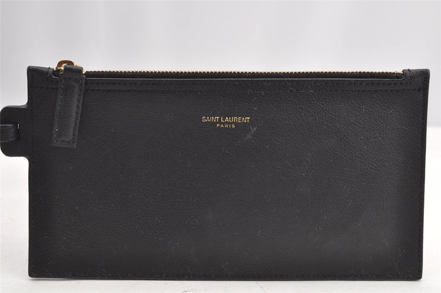 Authentic SAINT LAURENT Vintage Shoulder Tote Bag Leather GUE600281 Black 1106I