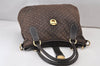 Authentic Louis Vuitton Monogram Idylle Elegie 2Way Tote Bag M56696 Brown 1106K