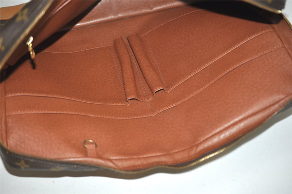 Authentic Louis Vuitton Monogram Porte Documents Voyage M53361 Briefcase 1107I