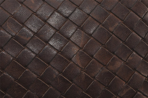 Authentic BOTTEGA VENETA Intrecciato Leather Shoulder Hand Bag Brown 1107J
