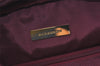 Authentic BURBERRY Vintage Nova Check Canvas Leather Hand Boston Bag Beige 1107K