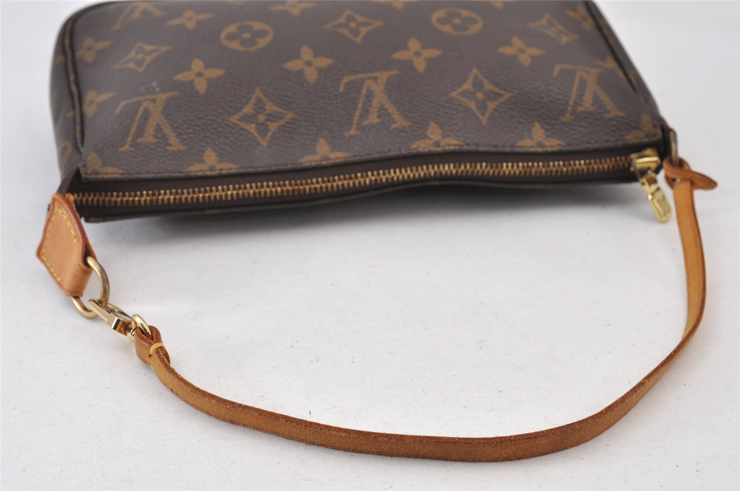 Authentic Louis Vuitton Monogram Pochette Accessoires Pouch M51980 LV 1108K