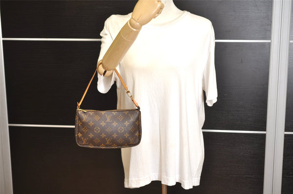 Authentic Louis Vuitton Monogram Pochette Accessoires Pouch M51980 LV 1108K