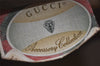 Authentic GUCCI Web Sherry Line Hand Boston Bag GG PVC Leather Brown 1109I