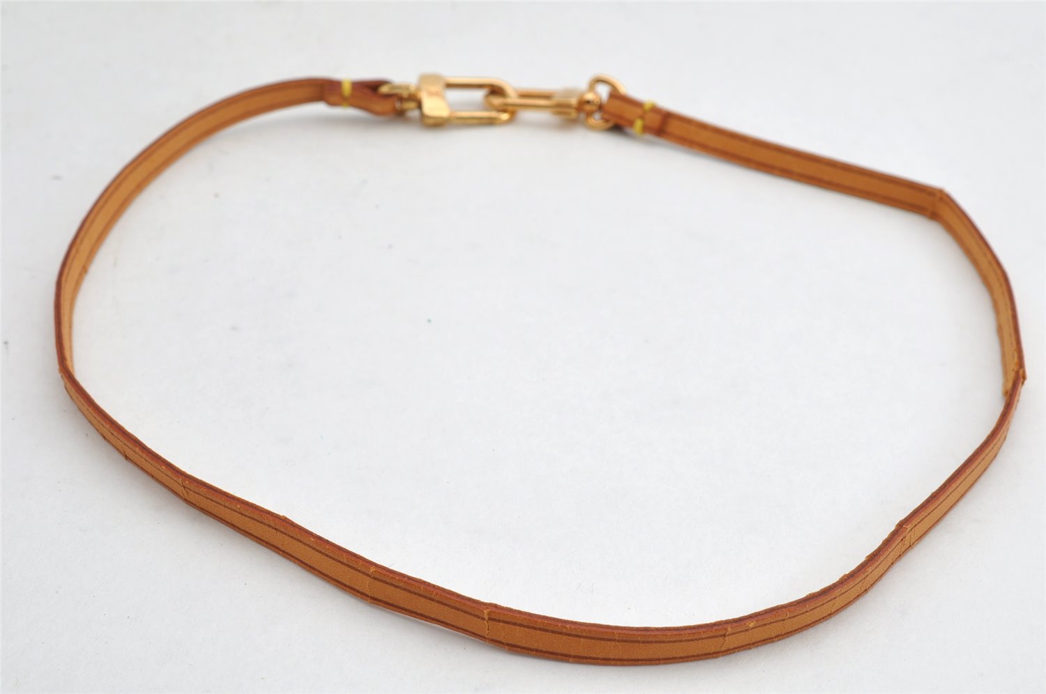 Authentic Louis Vuitton Leather Shoulder Strap Beige 23