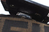 Authentic FENDI Zucca Mamma Baguette Shoulder Bag Canvas Leather Brown 1110I