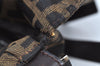 Authentic FENDI Zucca Mamma Baguette Shoulder Bag Canvas Leather Brown 1110I