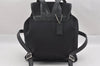 Authentic COACH Vintage Drawstring Backpack Urethan Leather 6205 Black 1110J